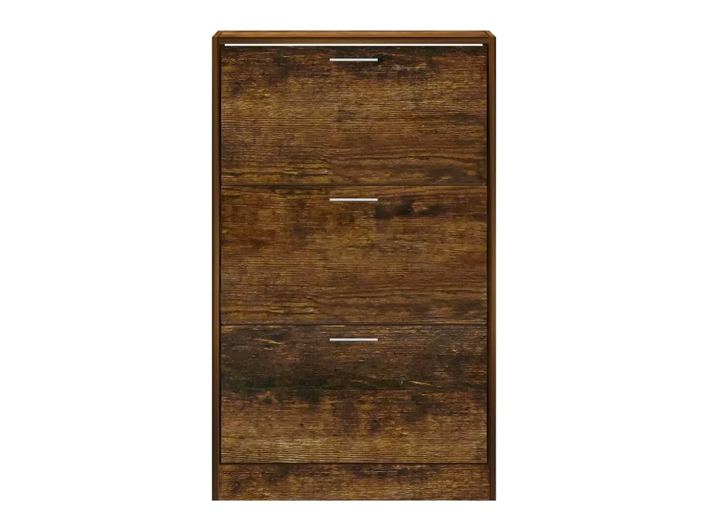 Zapatero de roble ahumado 63x24x103 cm Madera de ingeniería
