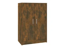 Zapatero de roble ahumado 60x35x92 cm Madera de ingeniería