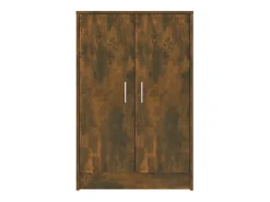 Zapatero de roble ahumado 60x35x92 cm Madera de ingeniería