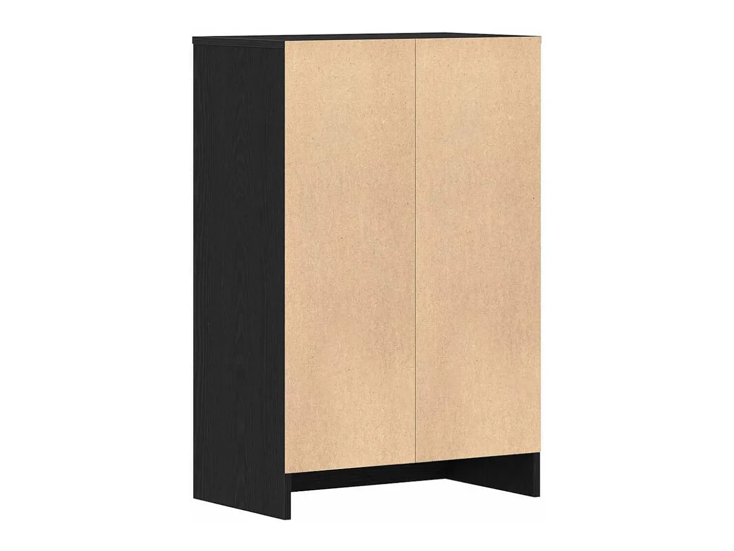 Zapatero de roble negro 60x35x92 cm madera de ingeniería