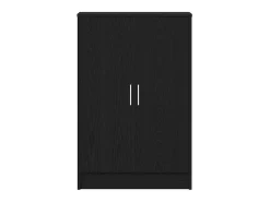 Zapatero de roble negro 60x35x92 cm madera de ingeniería