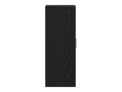 Zapatero de roble negro 32x35x92 cm en madera compuesta