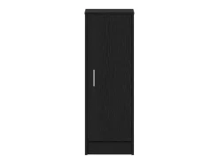Zapatero de roble negro 32x35x92 cm en madera compuesta