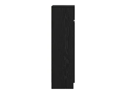Zapatero de Roble Negro 100,5x28x100 cm en madera MDF