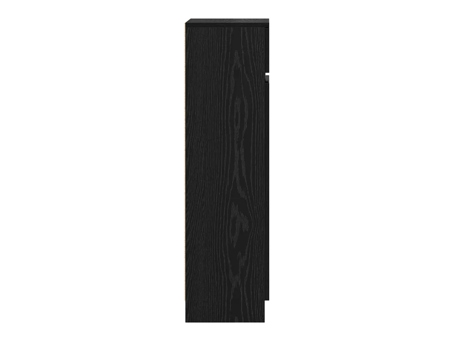 Zapatero de Roble Negro 100,5x28x100 cm en madera MDF