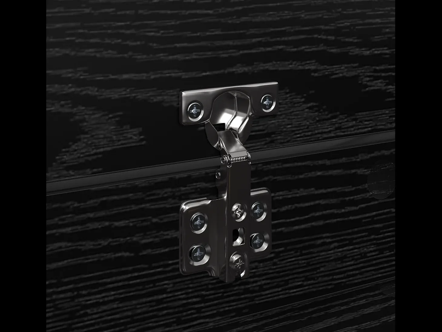 Zapatero de Roble Negro 100,5x28x100 cm en madera MDF