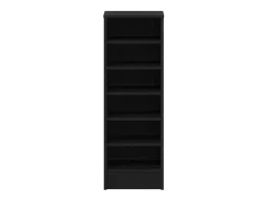 Zapatero de roble negro 31,5x35x90 cm en madera reconstituida
