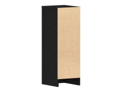 Zapatero de roble negro 31,5x35x90 cm en madera reconstituida