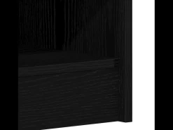 Zapatero de roble negro 31,5x35x90 cm en madera reconstituida