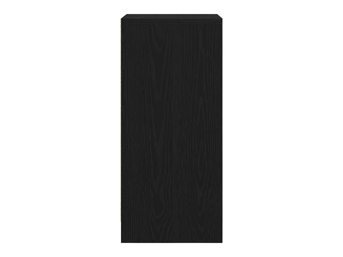 Zapatero de roble negro 29,5x34x76 cm madera de ingeniería