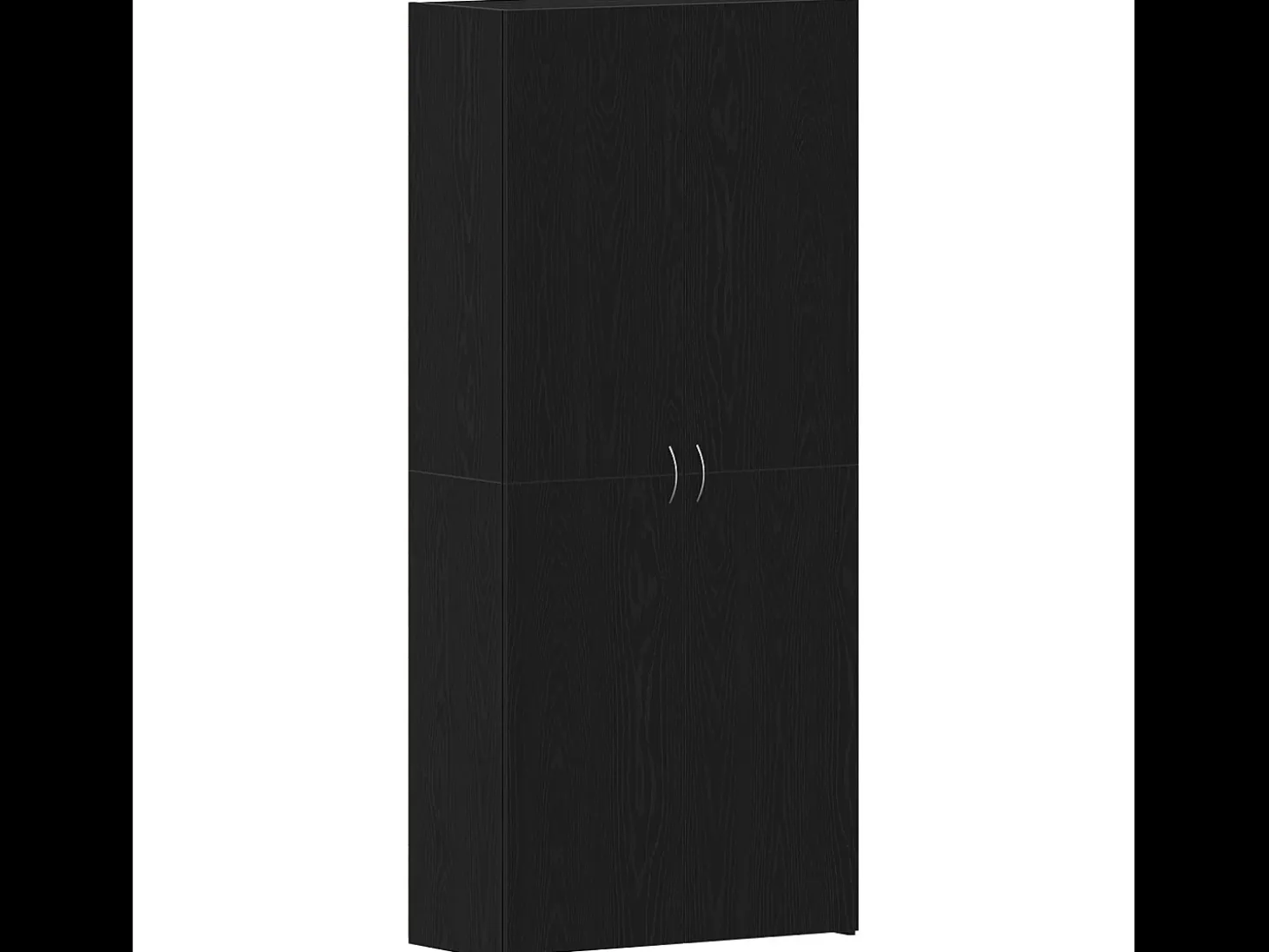 Zapatero de roble negro 80x35,5x180 cm Madera de ingeniería