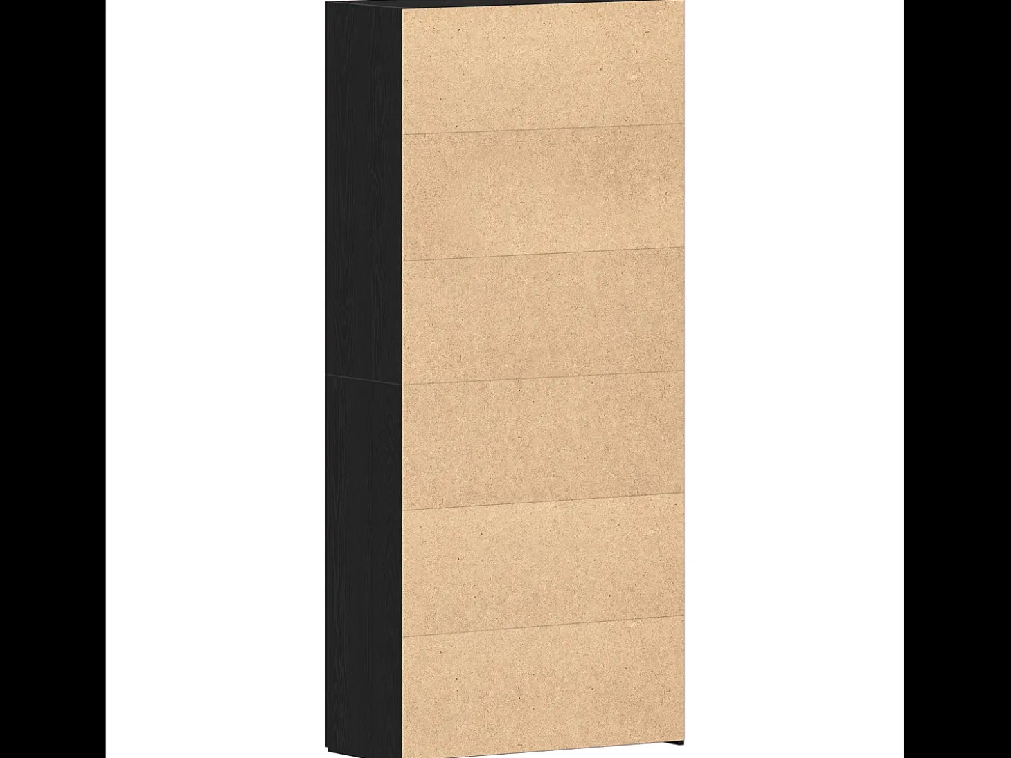 Zapatero de roble negro 80x35,5x180 cm Madera de ingeniería