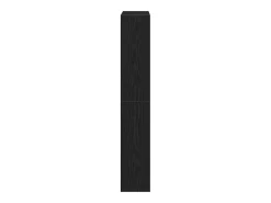 Zapatero de roble negro 80x21x125,5 cm Madera de ingeniería
