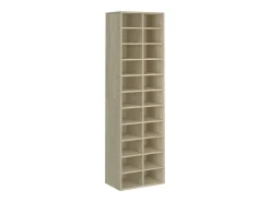 Zapatero de roble Sonoma 54x34x183cm madera de ingeniería