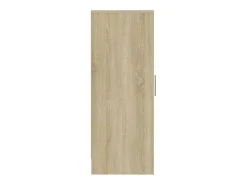 Zapatero de roble Sonoma 32x35x92 cm Madera de ingeniería