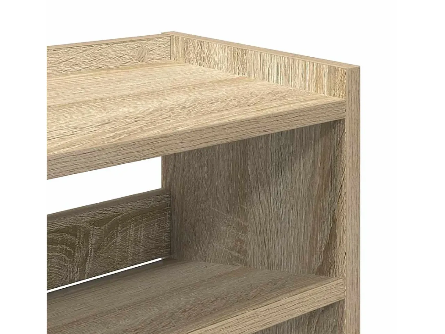 Zapatero de roble Sonoma 80x25x81 cm madera de ingeniería
