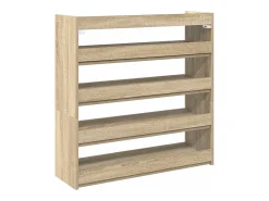 Zapatero de roble Sonoma 80x25x81 cm madera de ingeniería