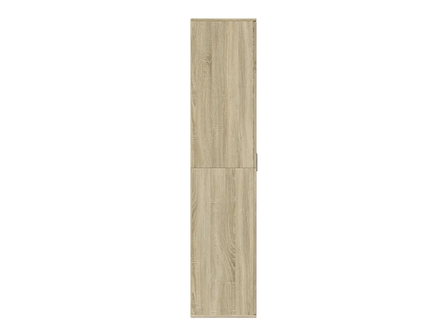 Zapatero de roble Sonoma de 80 x 39 x 178 cm de madera de ingeniería