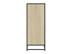 Zapatero de roble Sonoma, madera de ingeniería y metal