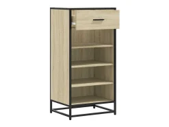Zapatero de roble Sonoma 48x38x97,5 cm madera de ingeniería