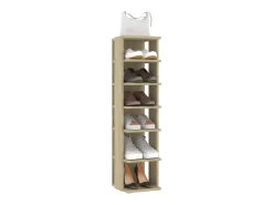 Zapatero de roble Sonoma 27,5x27x102 cm