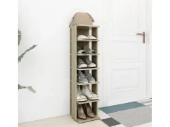 Zapatero de roble Sonoma 27,5x27x102 cm
