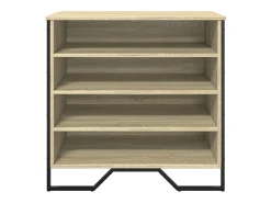 Zapatero de roble Sonoma 80x38x78 cm madera de ingeniería