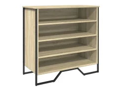Zapatero de roble Sonoma 80x38x78 cm madera de ingeniería