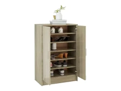 Zapatero de roble Sonoma 60x35x92 cm Madera de ingeniería