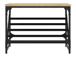 Zapatero de roble Sonoma 60x30x45 cm madera de ingeniería