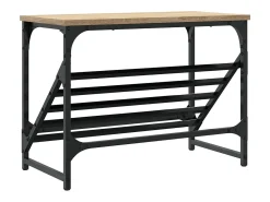 Zapatero de roble Sonoma 60x30x45 cm madera de ingeniería