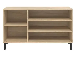 Zapatero de roble Sonoma de 102 x 36 x 60 cm de madera de ingeniería