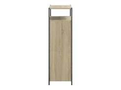 Zapatero de roble Sonoma 75x34x112cm madera de ingeniería