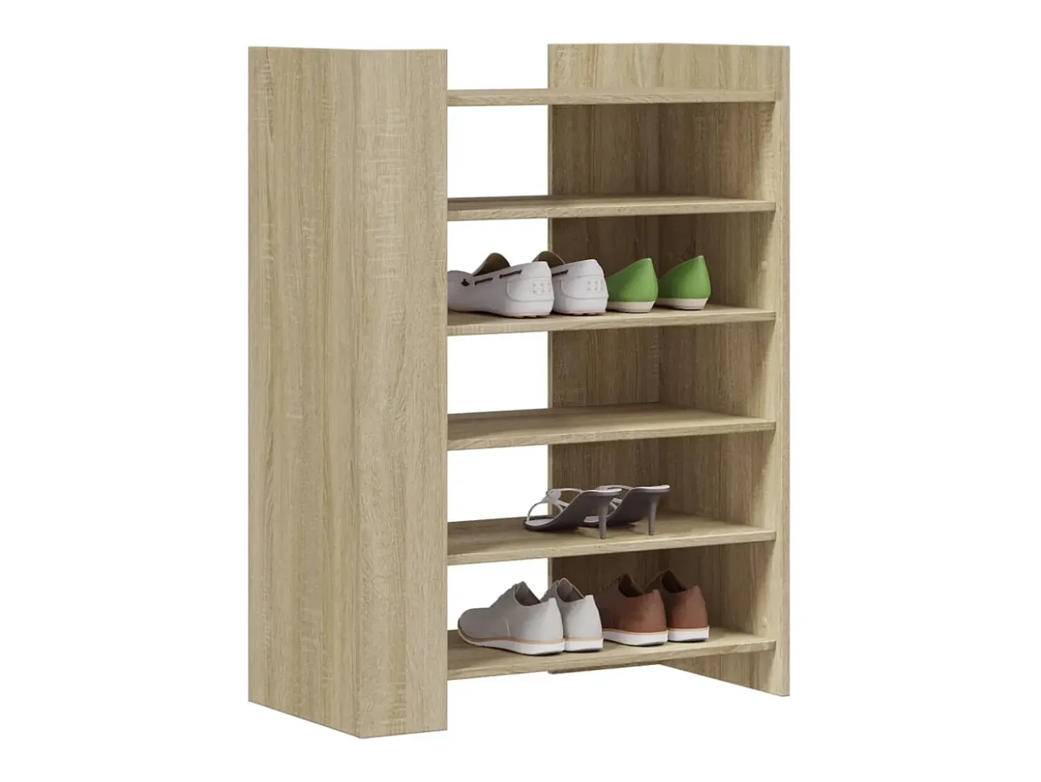 Zapatero de roble Sonoma 74,5x37,5x100 cm