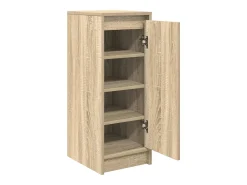 Zapatero de roble Sonoma 29,5x34x76 cm madera de ingeniería