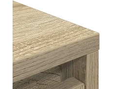 Zapatero de roble Sonoma 29,5x34x76 cm madera de ingeniería