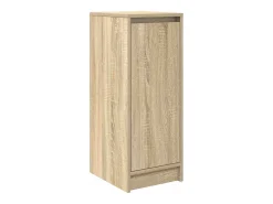 Zapatero de roble Sonoma 29,5x34x76 cm madera de ingeniería