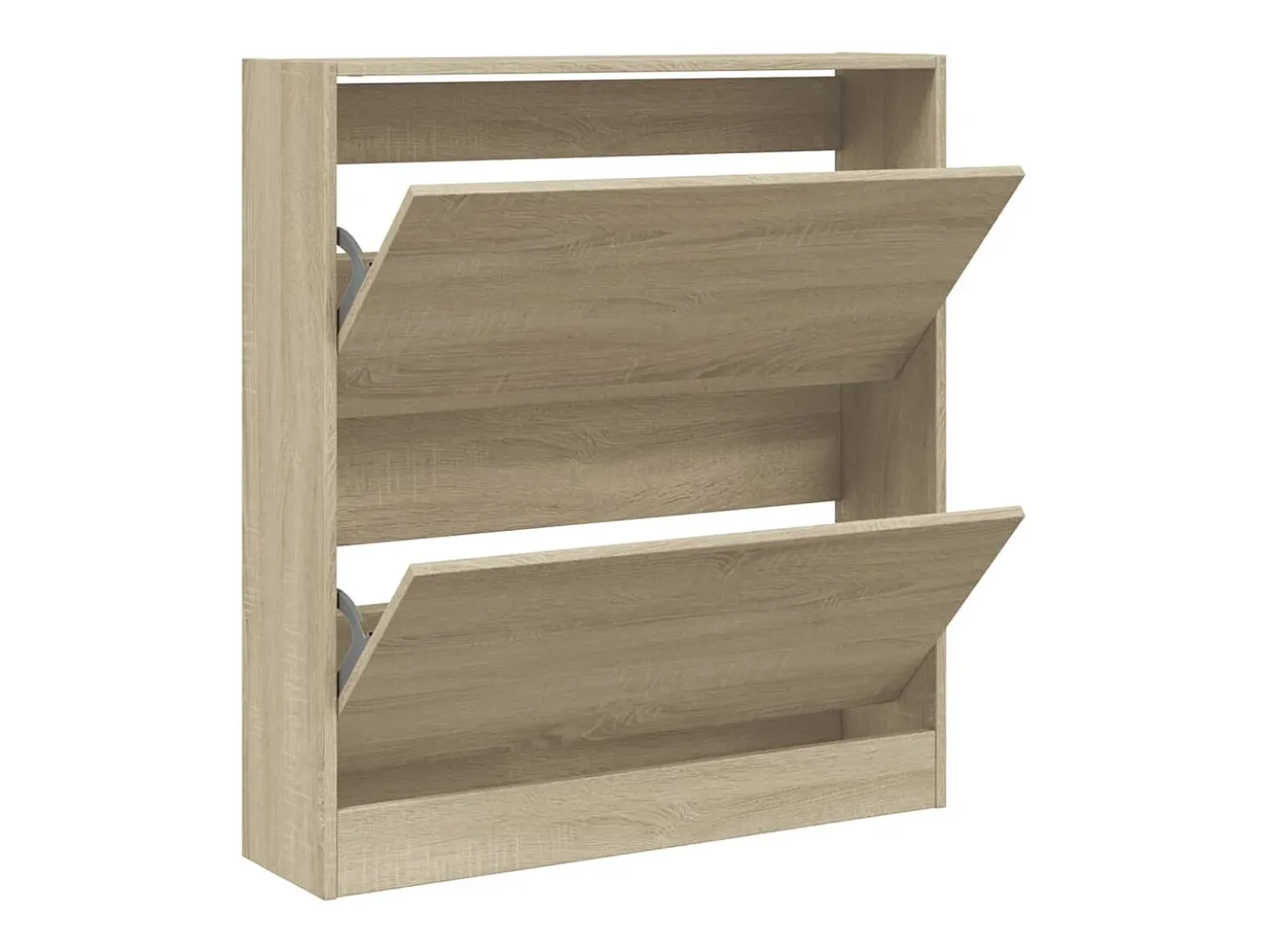 Zapatero de roble Sonoma 80x21x87,5 cm madera de ingeniería