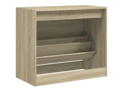 Zapatero de roble Sonoma 80x42x69 cm madera de ingeniería