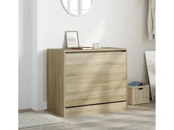 Zapatero de roble Sonoma 80x42x69 cm madera de ingeniería