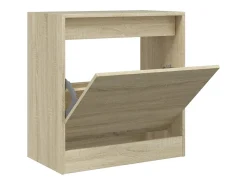 Zapatero de roble Sonoma 60x34x63,5 cm madera de ingeniería