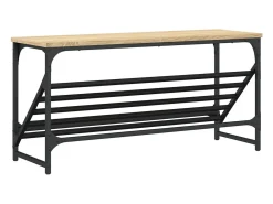 Zapatero de roble Sonoma 90x30x45 cm madera de ingeniería