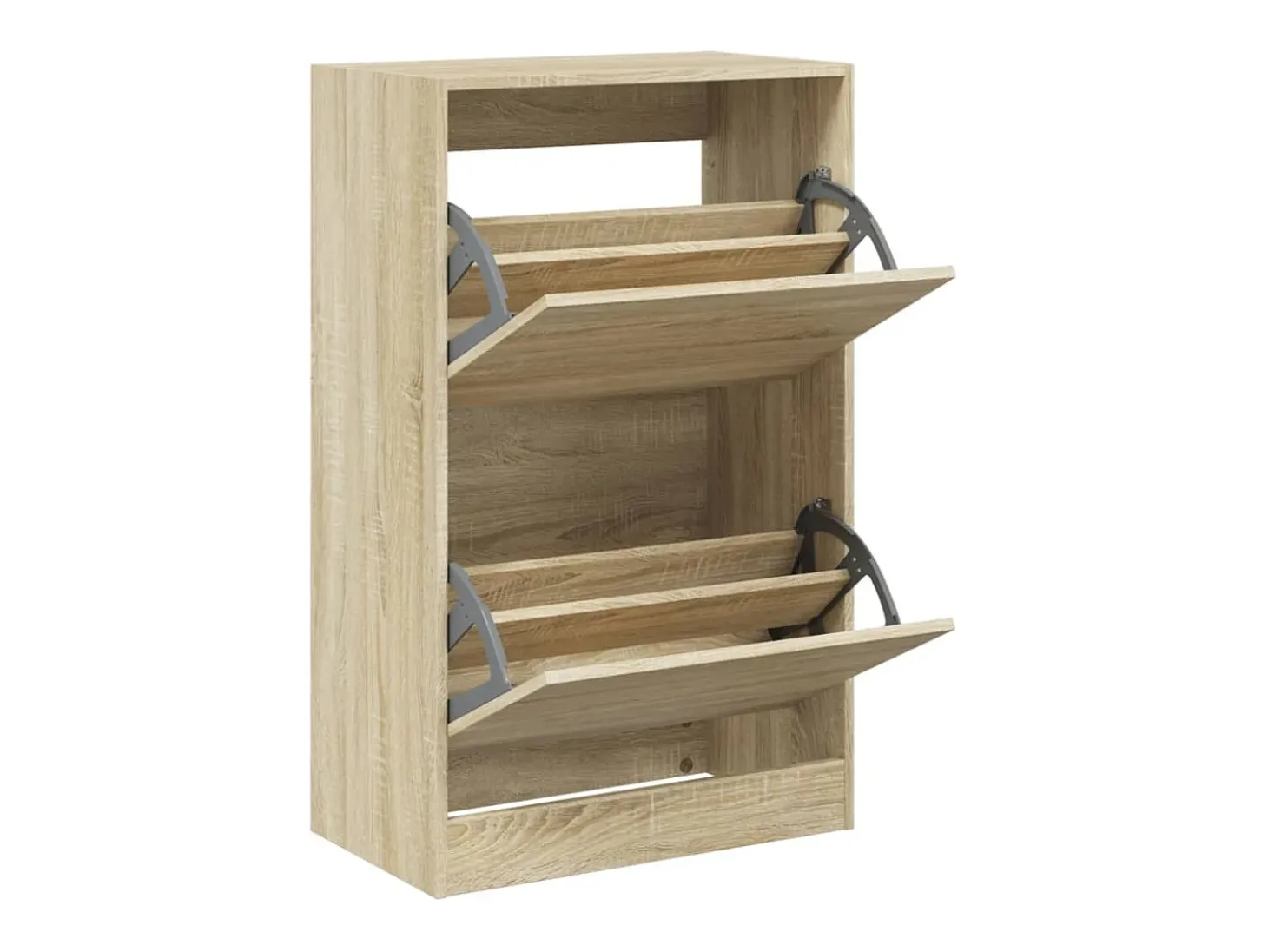 Zapatero de roble Sonoma 60x34x96,5 cm madera de ingeniería