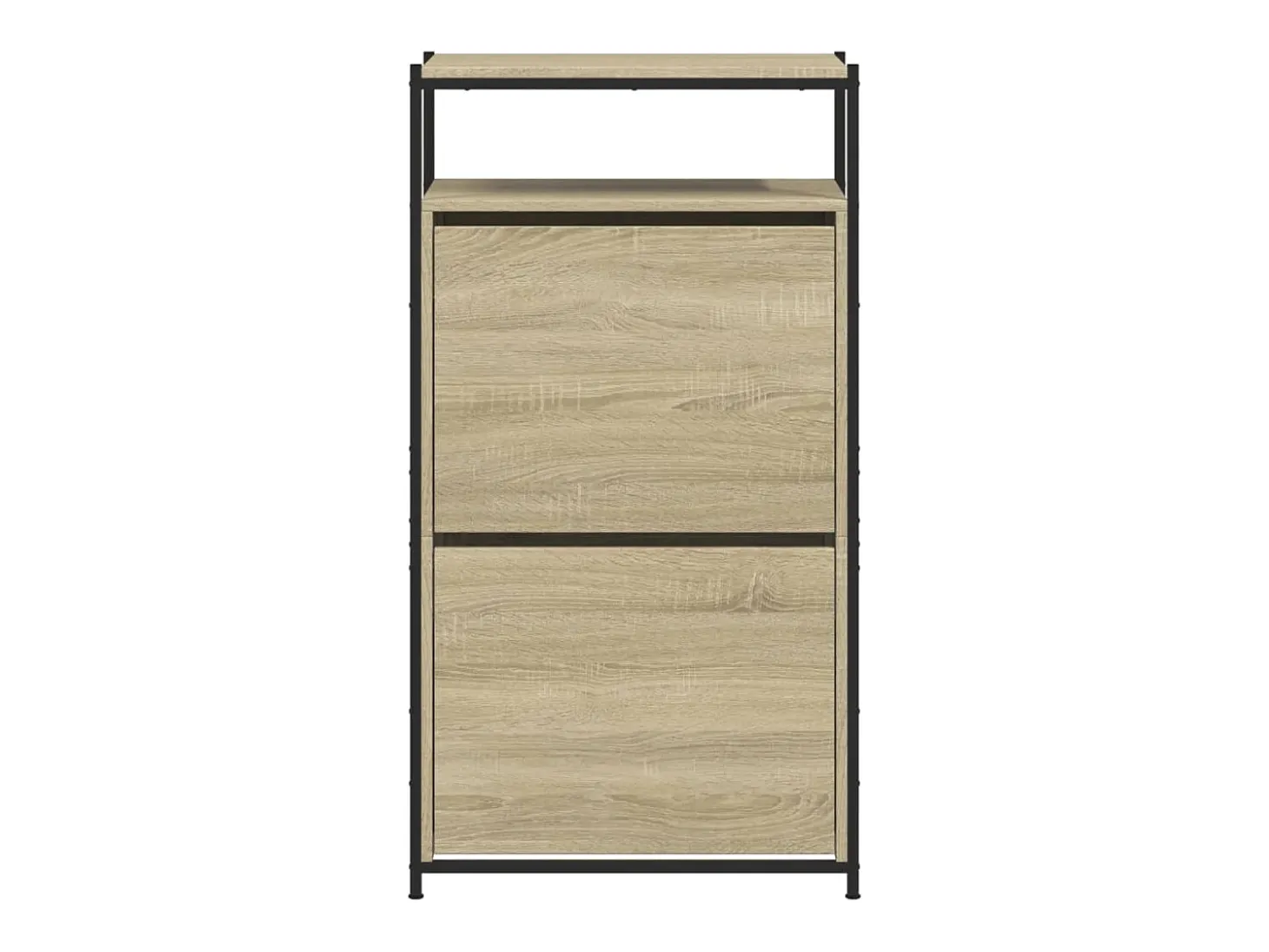 Zapatero de roble Sonoma 60x34x112cm madera de ingeniería