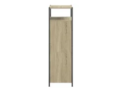 Zapatero de roble Sonoma 60x34x112cm madera de ingeniería
