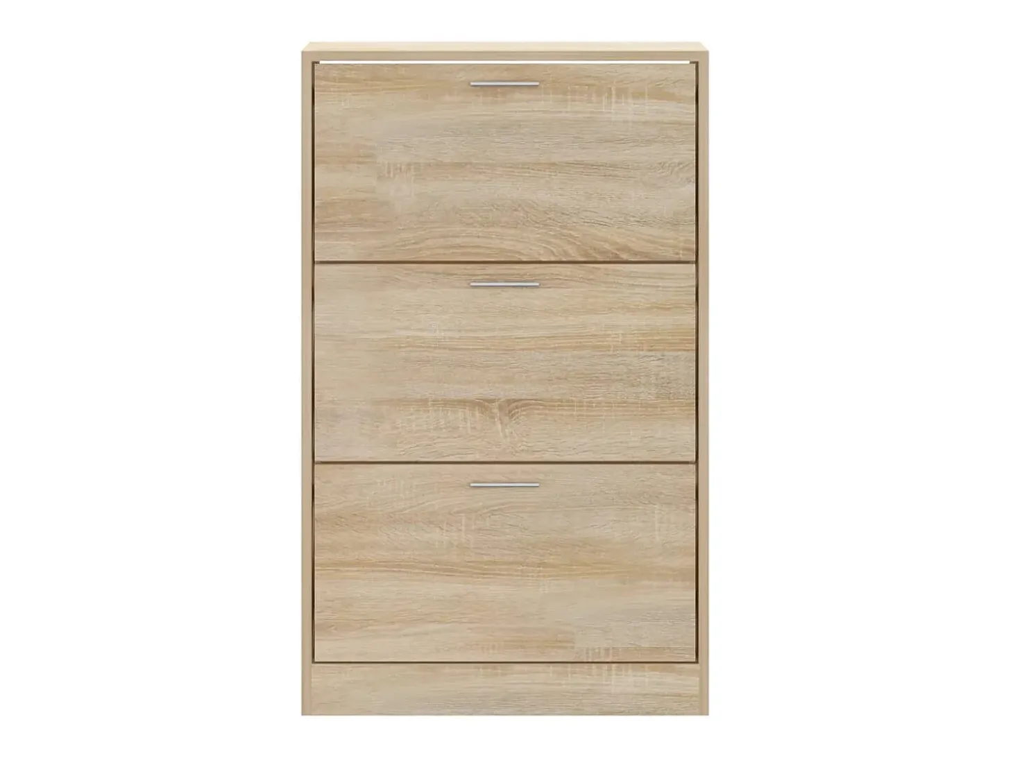 Zapatero de roble Sonoma de 63 x 24 x 103 cm de madera de ingeniería