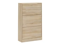 Zapatero de roble Sonoma de 63 x 24 x 103 cm de madera de ingeniería