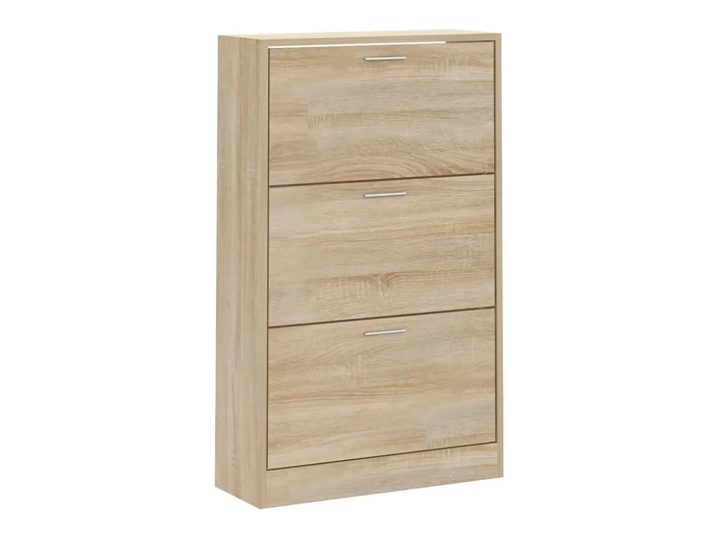 Zapatero de roble Sonoma de 63 x 24 x 103 cm de madera de ingeniería