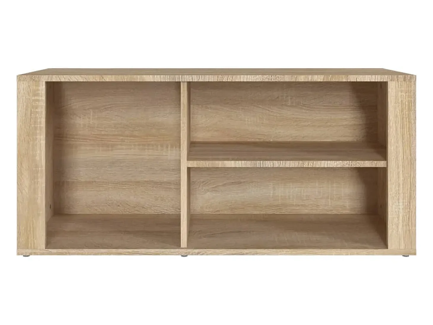 Zapatero de roble Sonoma de 100 x 35 x 45 cm de madera de ingeniería