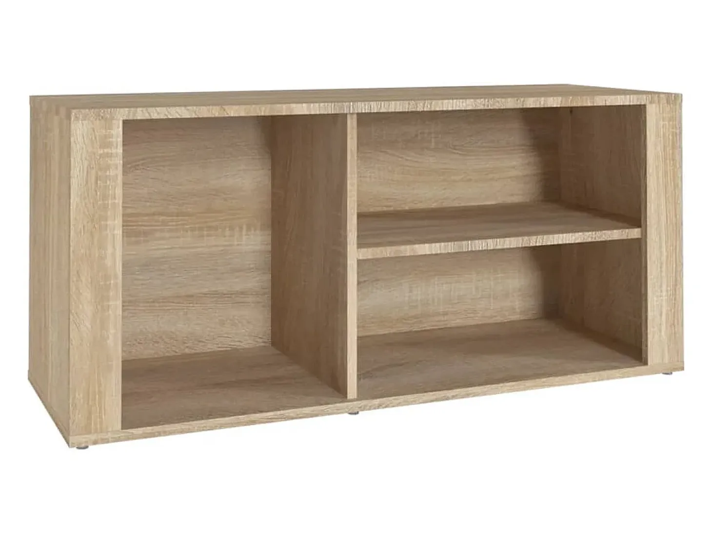 Zapatero de roble Sonoma de 100 x 35 x 45 cm de madera de ingeniería